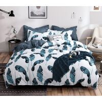 Leaves King Size Duvet Quilt Cover Set