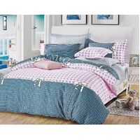 Pink Dots Queen Size Bed Quilt/Duvet Duvet Cover Set