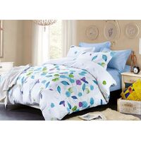 Leaves Super King Size Duvet Quilt Cover Set