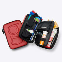 Glucology Diabetes Travel Cases | Textured Red, Plus