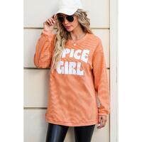 Azura Exchange Corded Spicy Girl Graphic Sweatshirt - XL