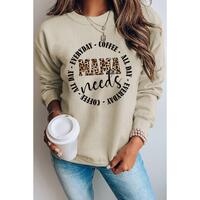 Azura Exchange MAMA Needs All Day Everyday Letters Graphic Sweatshirt - 2XL