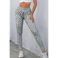 Azura Exchange Dalmatian Spots Printed Stretchy High Waist Leggings - L