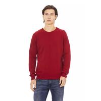 Crewneck Sweater with Baldinini Monogram Detail L Men