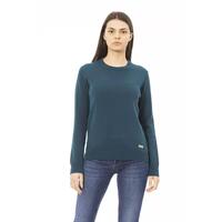 Baldinini Monogram Long Sleeve Crewneck Sweater S Women