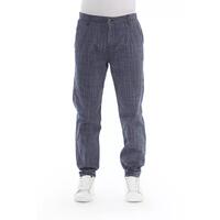 Front Zipper and Button Closure Chino Trousers 44 IT Men