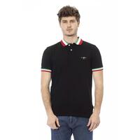 Embroidered Short Sleeve Polo Shirt with Tricolor Collar 3XL Men