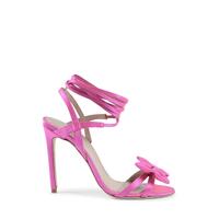 Satin High-Heeled Ankle Tie Sandal - 39.5 EU