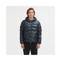 Reversible Hooded Jacket with Zip Closure and Duck Feather Padding XL Men