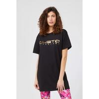 Oversized Front Print T-shirt M Women