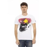 Printed Short Sleeve T-shirt with Round Neck 2XL Men