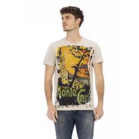 Short Sleeve T-shirt with Round Neck - Front Print 3XL Men