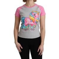 Moschino Couture Crew Neck T-shirt with My Little Pony Motif 40 IT Women