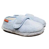 ARCHLINE Orthotic Plus Slippers Closed Scuffs Pain Relief Moccasins - Baby Blue - EU 35