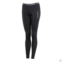 DIADORA Ladies Compression Sports Full Length Tights Gym Yoga - Black - 12