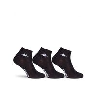 Kappa Mens Ankle Socks - Black - 1 Pack of 3 - EU 39-41