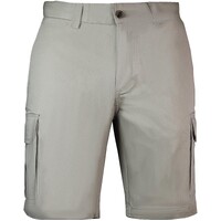 Mens Cargo Shorts 100% Cotton Casual Work Wear Half Pants Summer Army Military - Fawn - 32 (82cm)