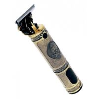 LCD Hair Clipper Barber Professional Electric Trimmer Shaver Beard Vintage - Gold