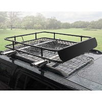 Universal Roof Rack Basket - Car Luggage Carrier Steel Cage Vehicle Cargo