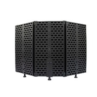 3 Panels Microphone Isolation Shield Mic Sound Absorbing Foam Reflector