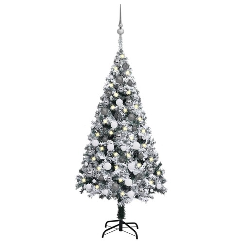 Artificial Christmas Tree with LEDs&Ball Set Green 120 cm