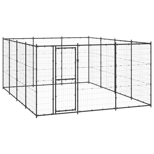 Outdoor Dog Kennel Steel 14.52 m²