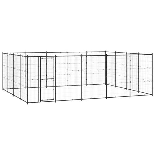 Outdoor Dog Kennel Steel 24.2 m²