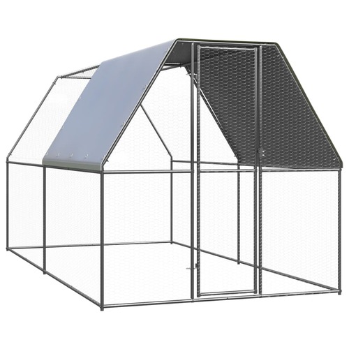 Outdoor Chicken Cage 2x2x2 m Galvanised Steel