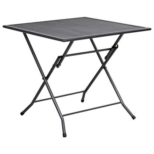 Folding Mesh Table 80x80x72 cm Steel Anthracite