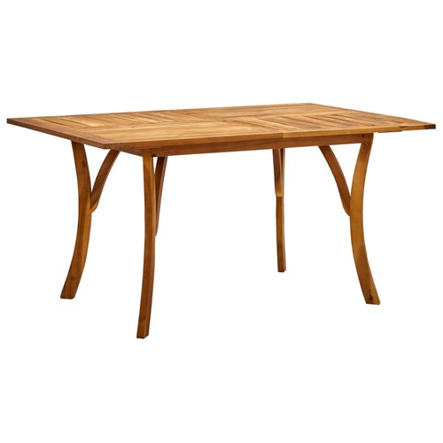 Garden Table 150x90x75 cm Solid Acacia Wood