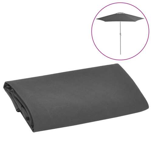 Replacement Fabric for Outdoor Parasol Anthracite 300 cm