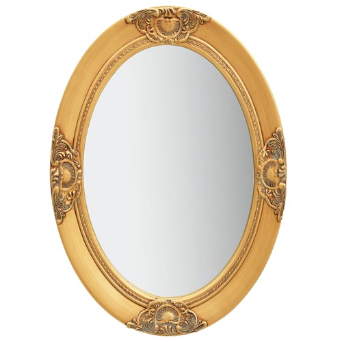 Wall Mirror Baroque Style 50x70 cm Gold