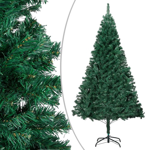 Artificial Christmas Tree with Thick Branches Green 240 cm PVC