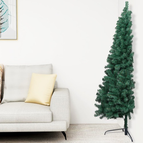 Artificial Half Christmas Tree with Stand Green 120 cm PVC