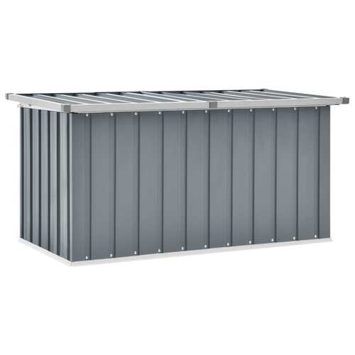 Garden Storage Box Grey 129x67x65 cm