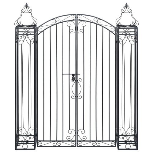 Ornamental Garden Gate Wrought Iron 122x20.5x160 cm