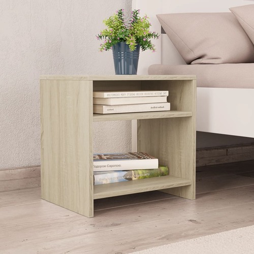 Bedside Cabinet Sonoma Oak 40x30x40 cm Chipboard