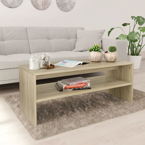 Coffee Table Sonoma Oak 100x40x40 cm Chipboard