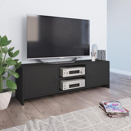 TV Cabinet Grey 120x30x37,5 cm Chipboard