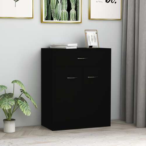 Sideboard Black 60x30x75 cm Chipboard