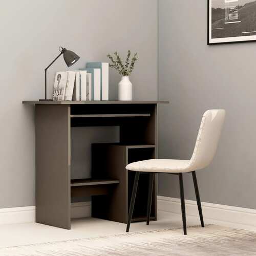 Desk Grey 80x45x74 cm Chipboard