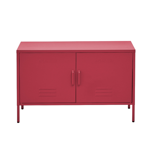 ArtissIn Buffet Sideboard Locker Metal Storage Cabinet - BASE Pink