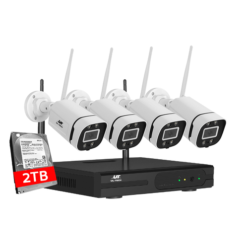 UL-tech 3MP Wireless CCTV WiFi Security Camera System IP Cameras 8CH NVR 2TB