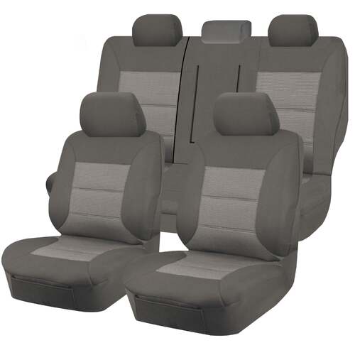 Seat Covers for TOYOTA HIACE CREW VAN LWB 02/2019 -ON 2 ROWS PREMIUM GREY