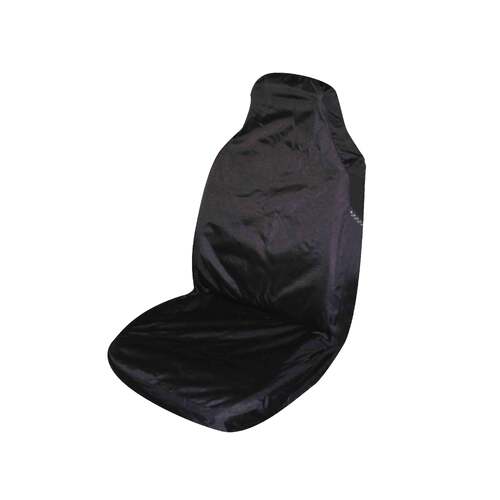 Universal Supreme Throwover Seat Cover Canvas - Black