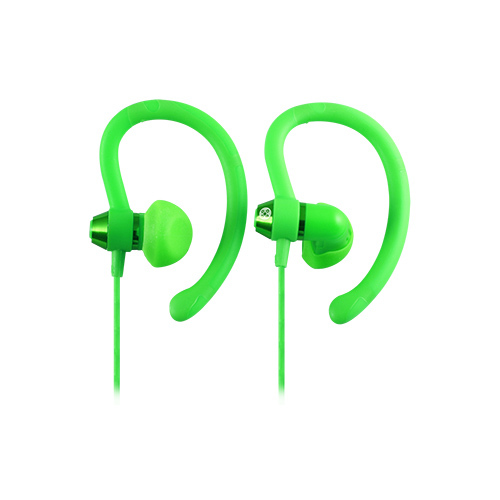 Moki 90° Sports Green Earphones