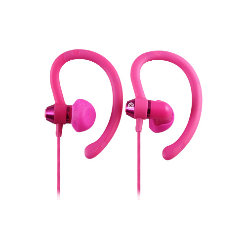 Moki 90° Sports Pink Earphones