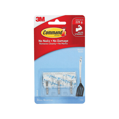 COMMAND Hook 17067CLR Uten Pack of 3 Box of 6