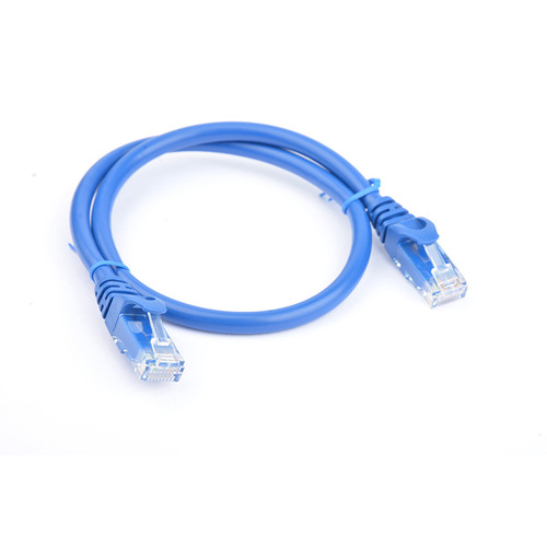 8WARE Cat6a UTP Ethernet Cable 25cm Snagless Blue