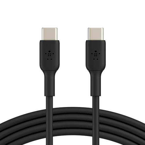 BELKIN BOOST CHARGE  USB-C to USB-C Cable (2m / 6.6ft) - Black (CAB003bt2MBK), Fast Charge Compatible, USB-IF certified